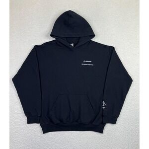 Boeing 767 Hoodie Men's Medium Black Pullover Engineering Aerospace Aviation